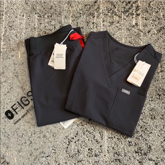 NWT FIGS CHARCOAL GREY SCRUB SET CATARINA ZAMORA S - Picture 10 of 10